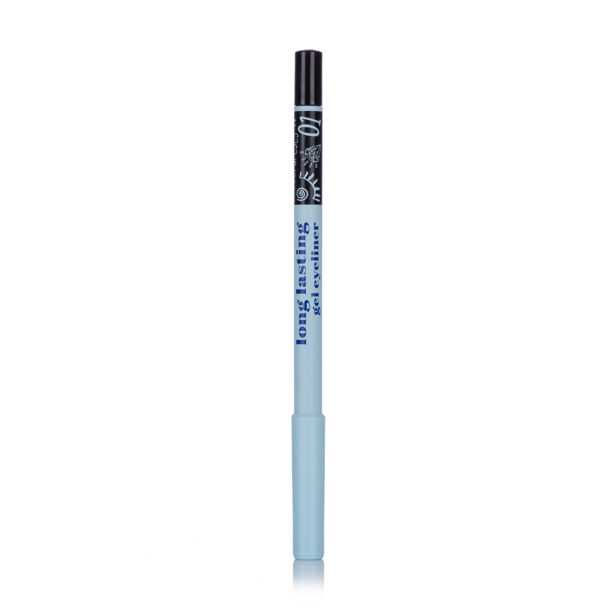 Стійкий гелевий олівець для очей GlamBee Long Lasting Gel Eyeliner 01, 1.8 г